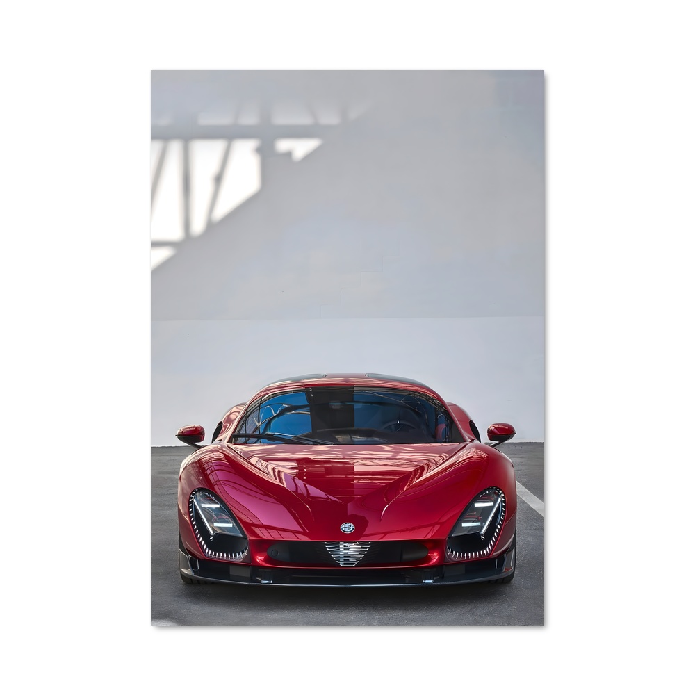 Poster Stradale D'une Rouge